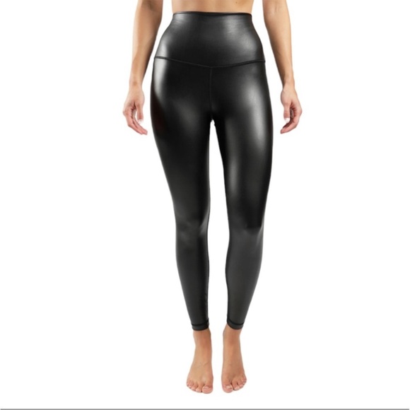 NWT LEATHERETTE LEGGING - 90 DEGREE BY REFLEX Black S - Picture 2 of 7